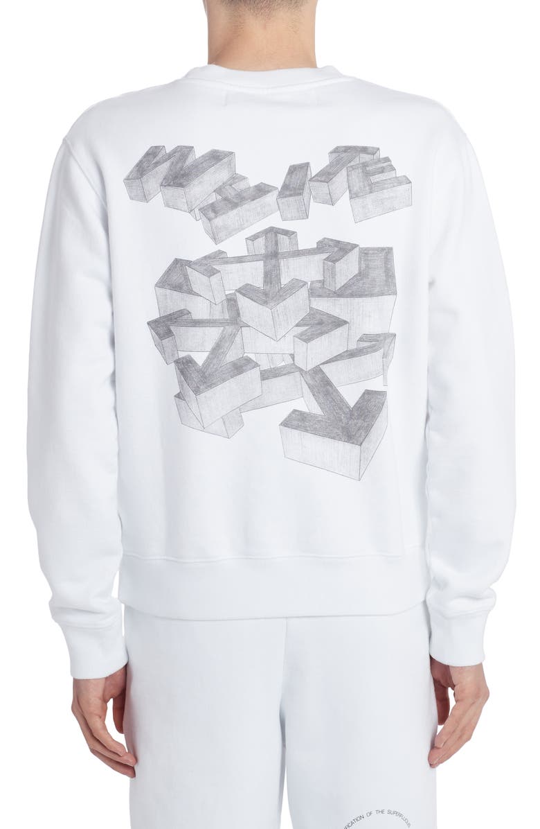 Off-White 3D Pencil Slim Sweatshirt, Alternate, color,