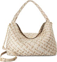 Dune London Deliberate L Woven Shoulder Bag