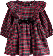 NEXT Kids' Tartan Bow Smock Dress