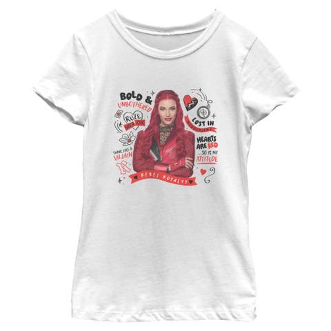 Girl's Descendants Wicked Wonderland Red Rebel Royalty  Graphic T-Shirt