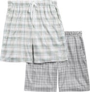 GEOFFREY BEENE 2-Pack Assorted Plaid Pajama Shorts
