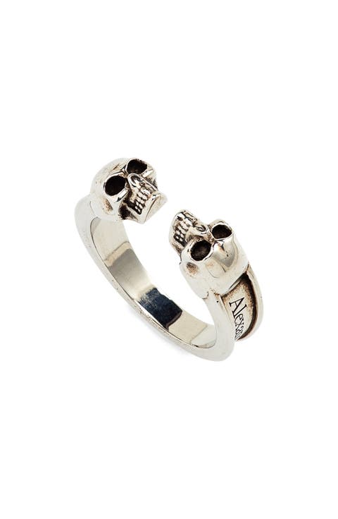 Alexander McQueen Men's Double Skull Ring