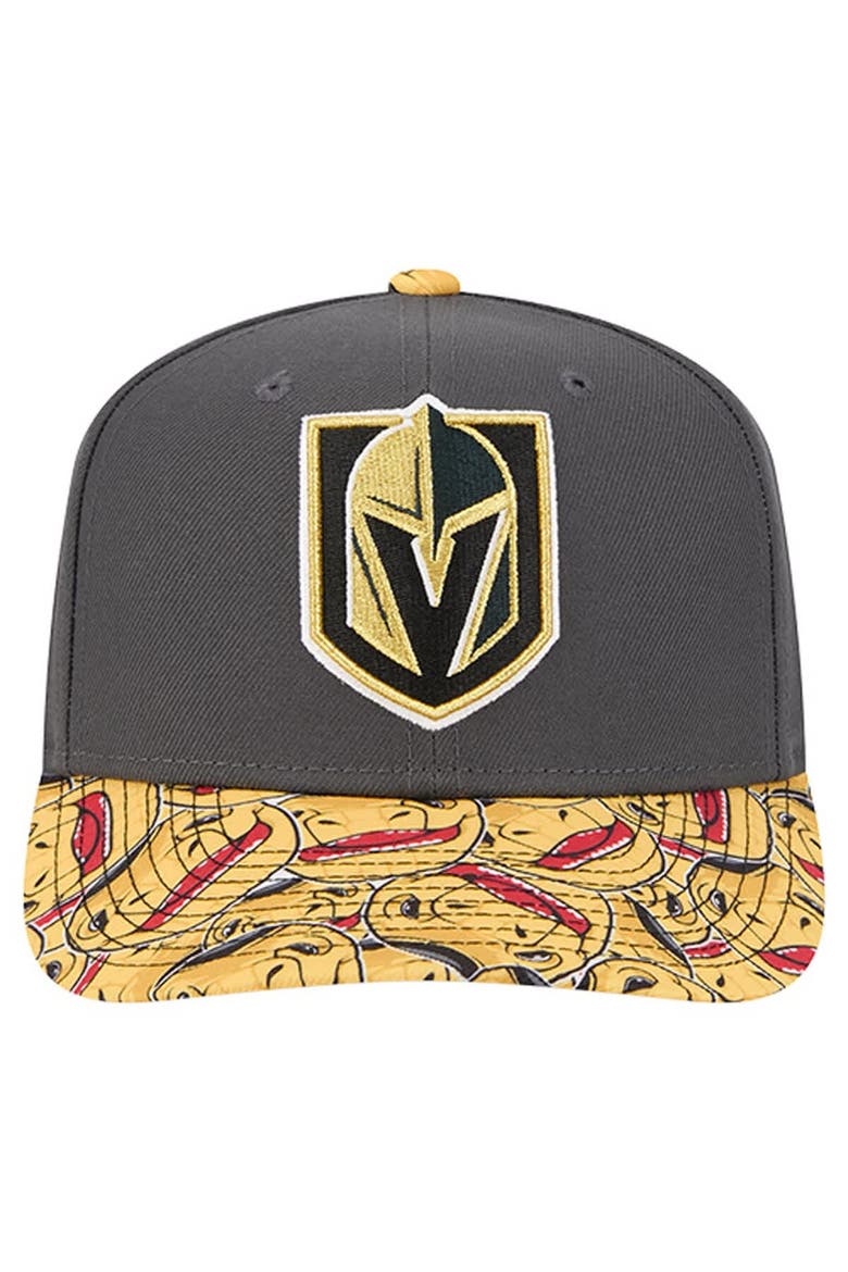 Men's New Era Grey Vegas Golden Knights Mascot Visor 9SEVENTY Adjustable Hat, Alternate, color, Gray