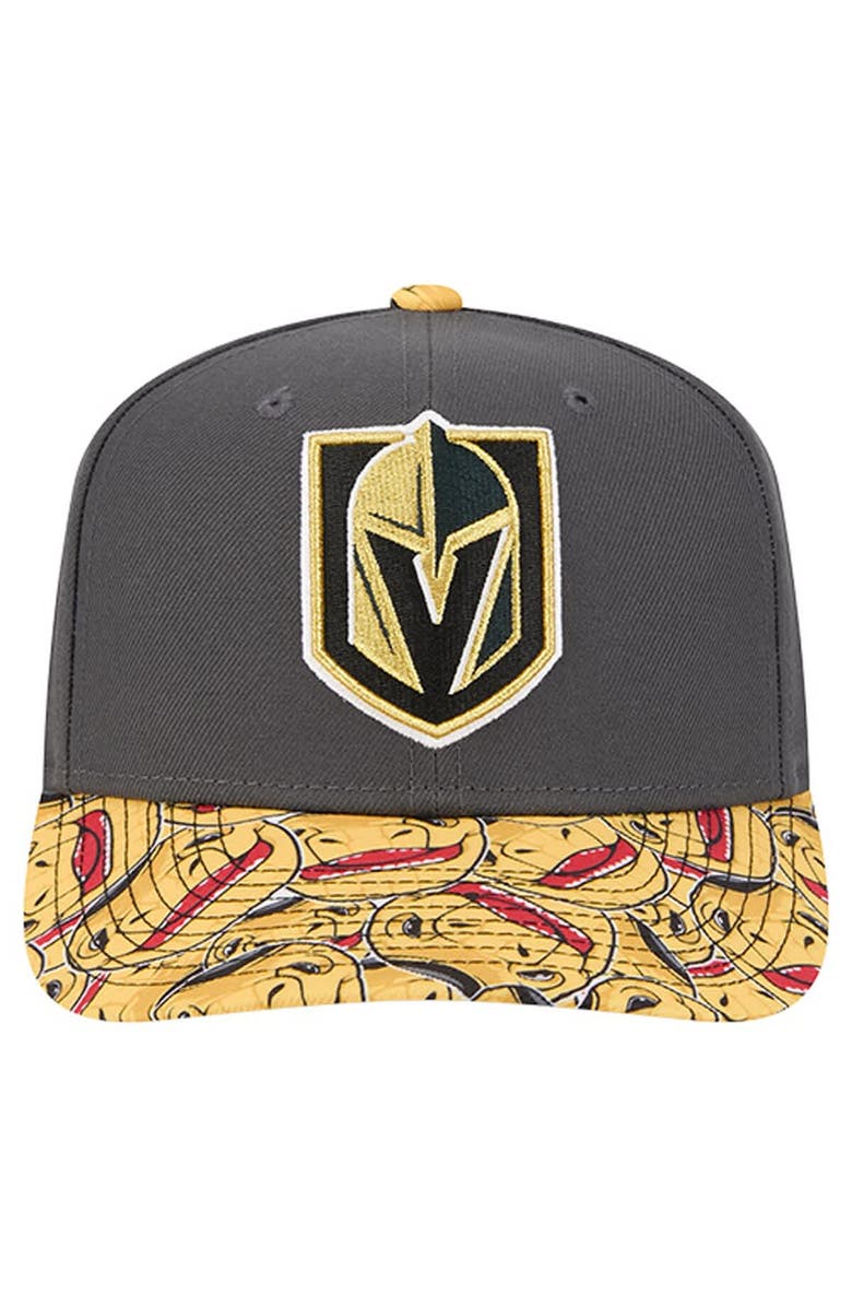 New Era Men's New Era Grey Vegas Golden Knights Mascot Visor 9SEVENTY Adjustable Hat, Alternate, color, Gray