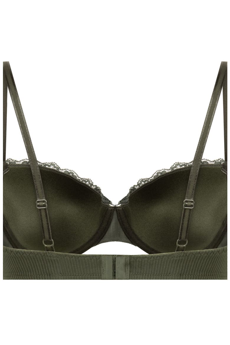 Lola Padded Underwired Bra, Alternate, color, Green