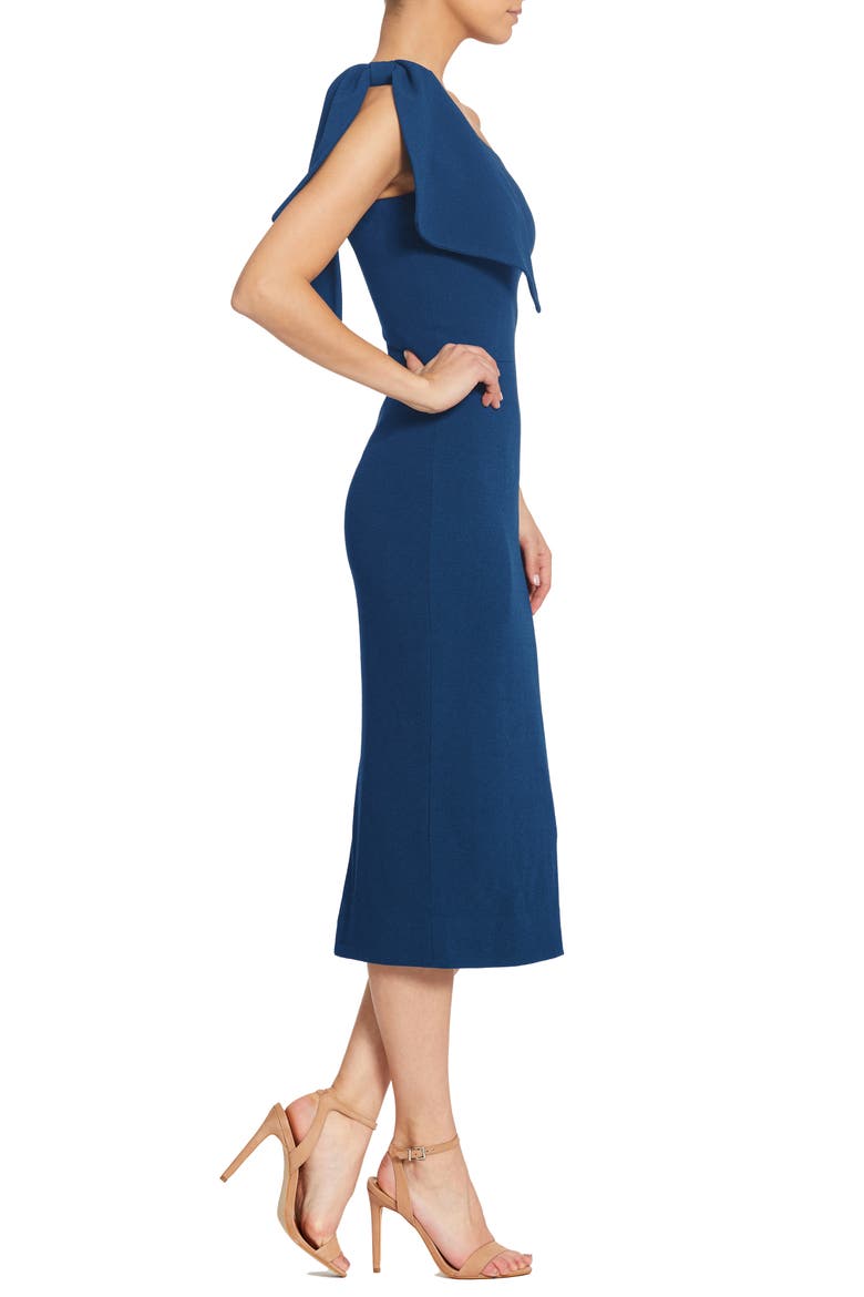 Tiffany One-Shoulder Midi Dress, Alternate, color, PACIFIC