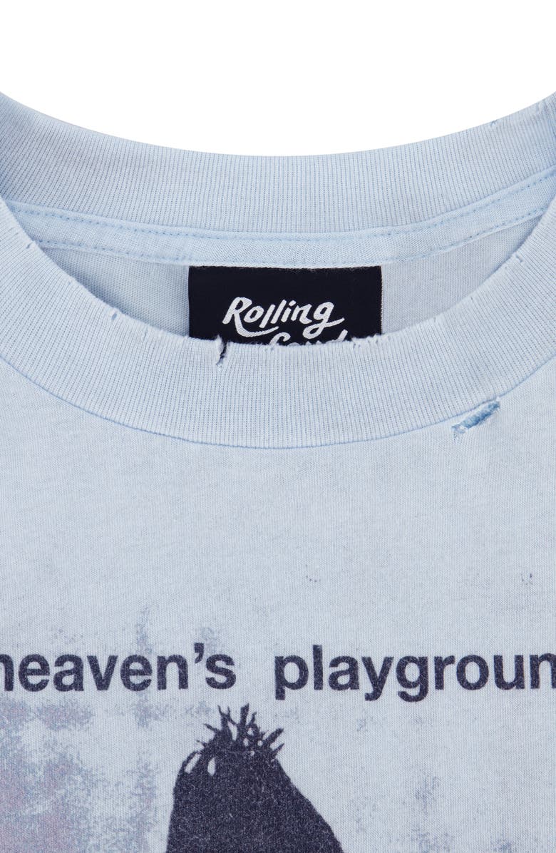 Rolling Loud Feeling Blue Oversize Cotton Blend Graphic T-Shirt, Alternate, color, Light Blue