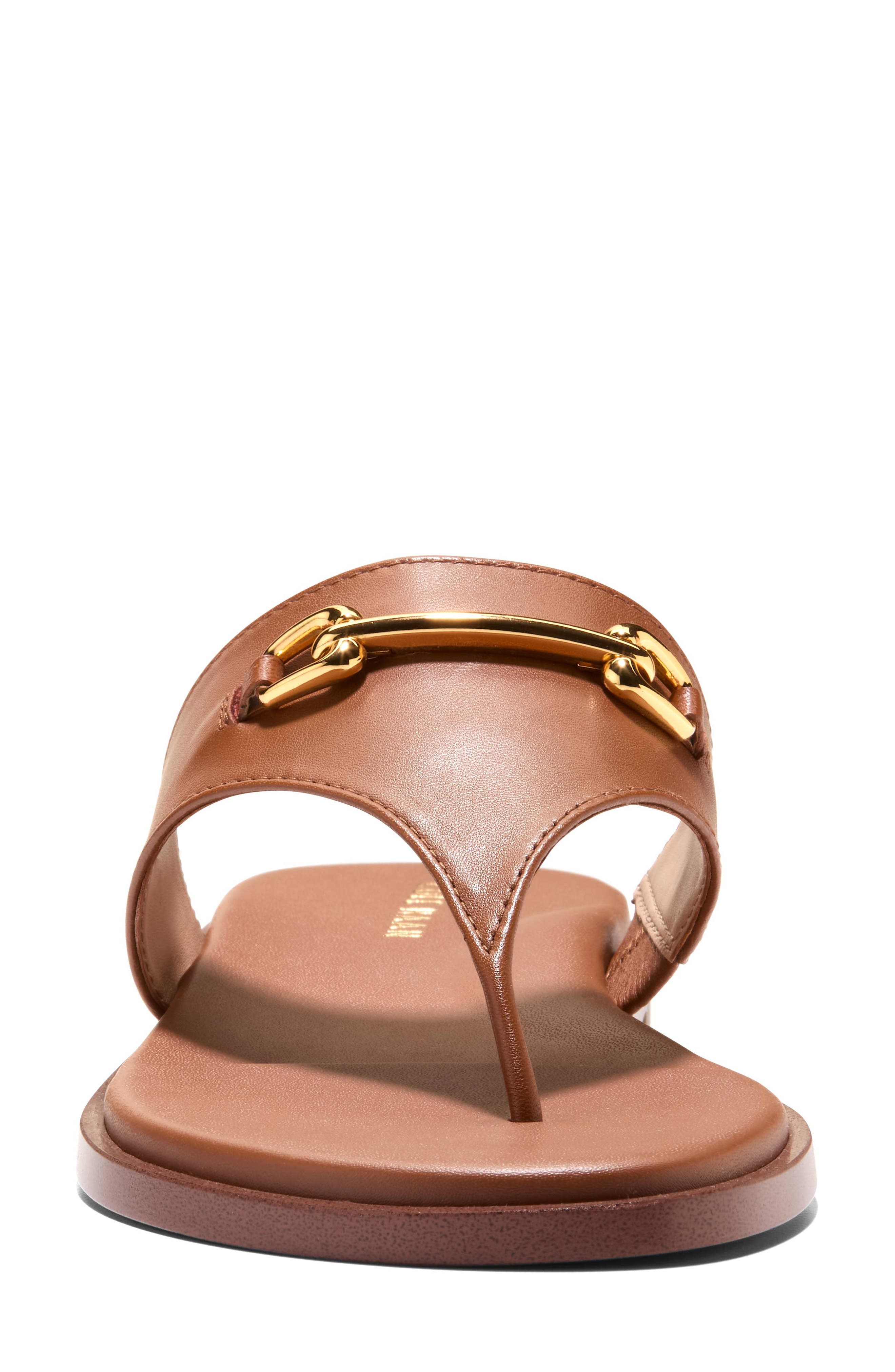 Flynn Thong Sandal, Alternate, color, CH BRITISH TAN LEATHER
