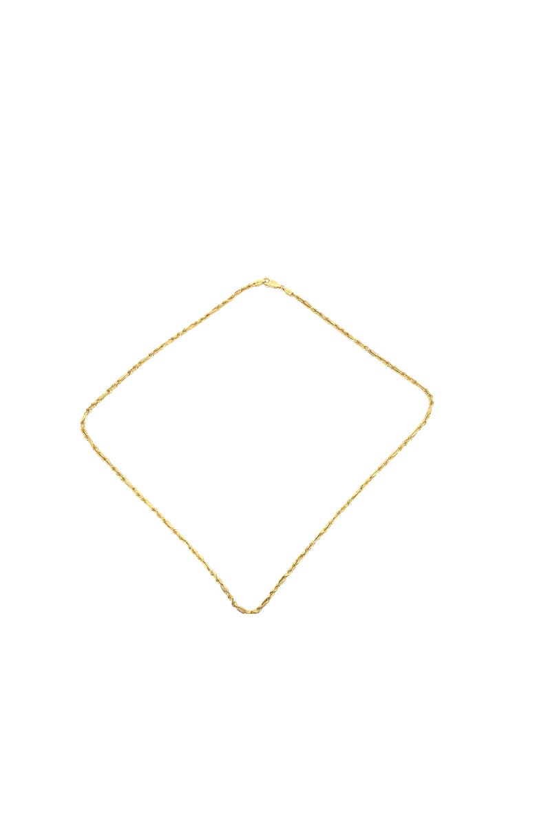 Ancona Jewelry 14K Saguaro Finish Rope 2.5mm 20in Chain Necklace, Alternate, color, Yellow Gold
