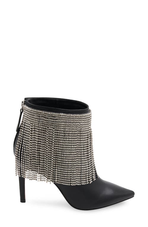 Bcbgmaxazria Bcbg Tandi Fringe Pointed Toe Bootie In Black