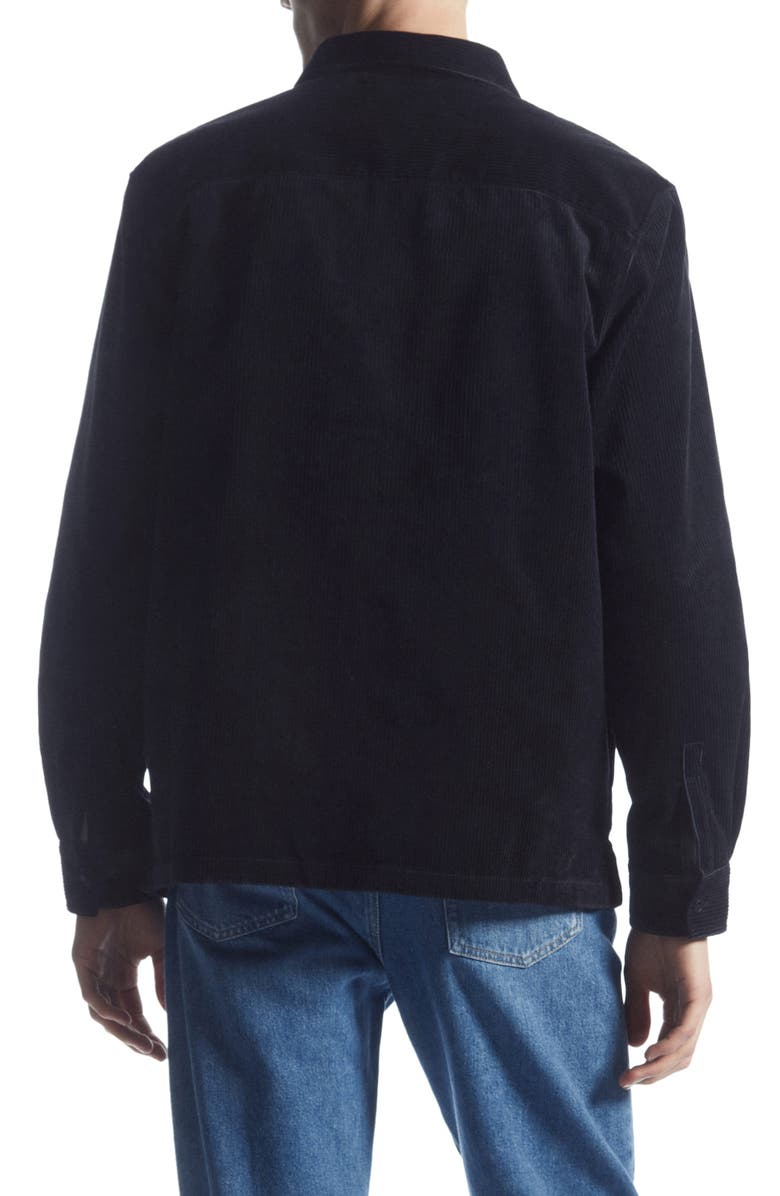 COS Corduroy Utility Overshirt, Alternate, color, Blue Dark