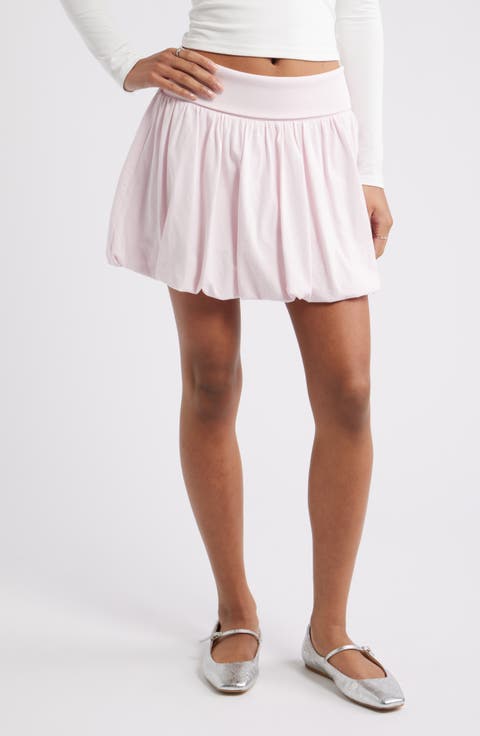 Bubble Hem Miniskirt