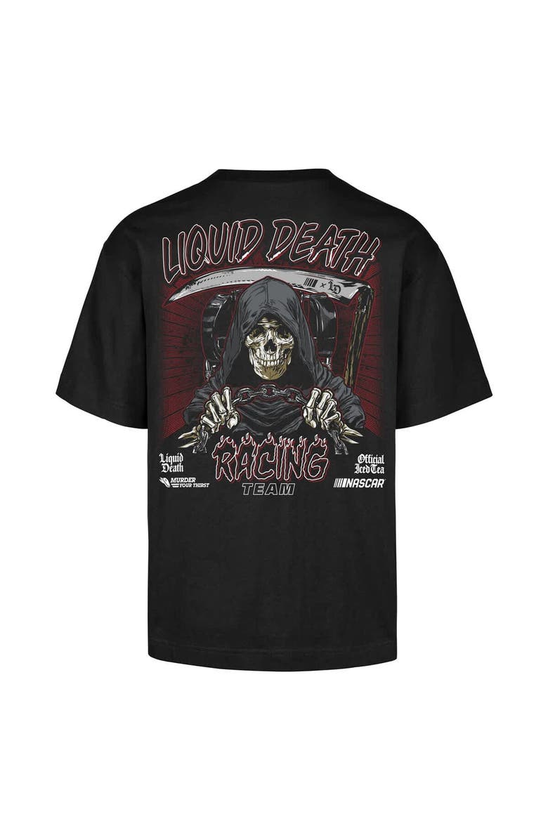 '47 Men's '47  Black NASCAR Liquid Death Race Day Backer Foundation T-Shirt, Alternate, color, Black