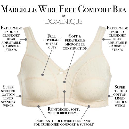 Dominique Intimates Marcelle Everyday Wire Free Soft Cup Comfort Bra In Black
