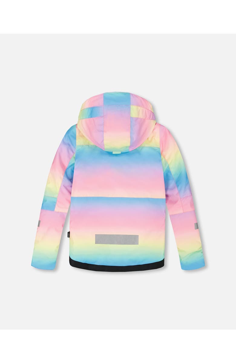 Deux par Deux Girl Two-Piece Teknik Snowsuit, Alternate, color, Rainbow Gradient