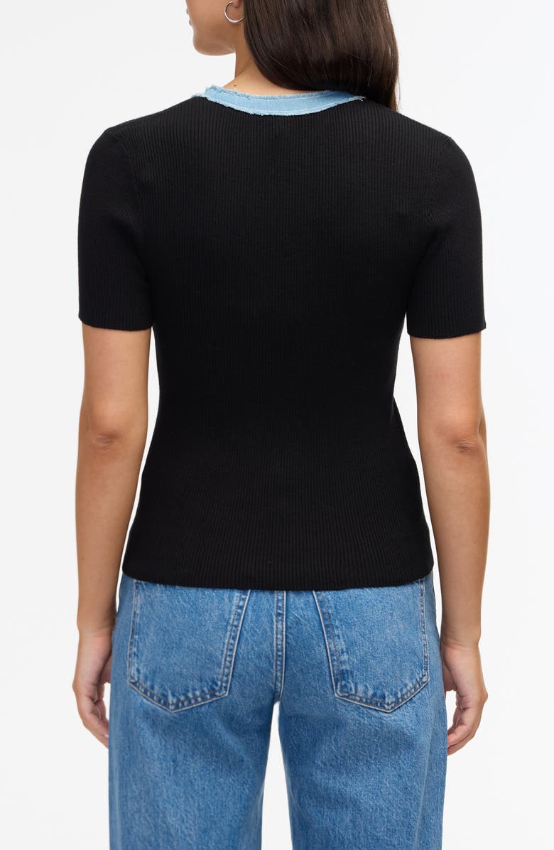 Ellen Tracy Ribbed Knit Top, Alternate, color,