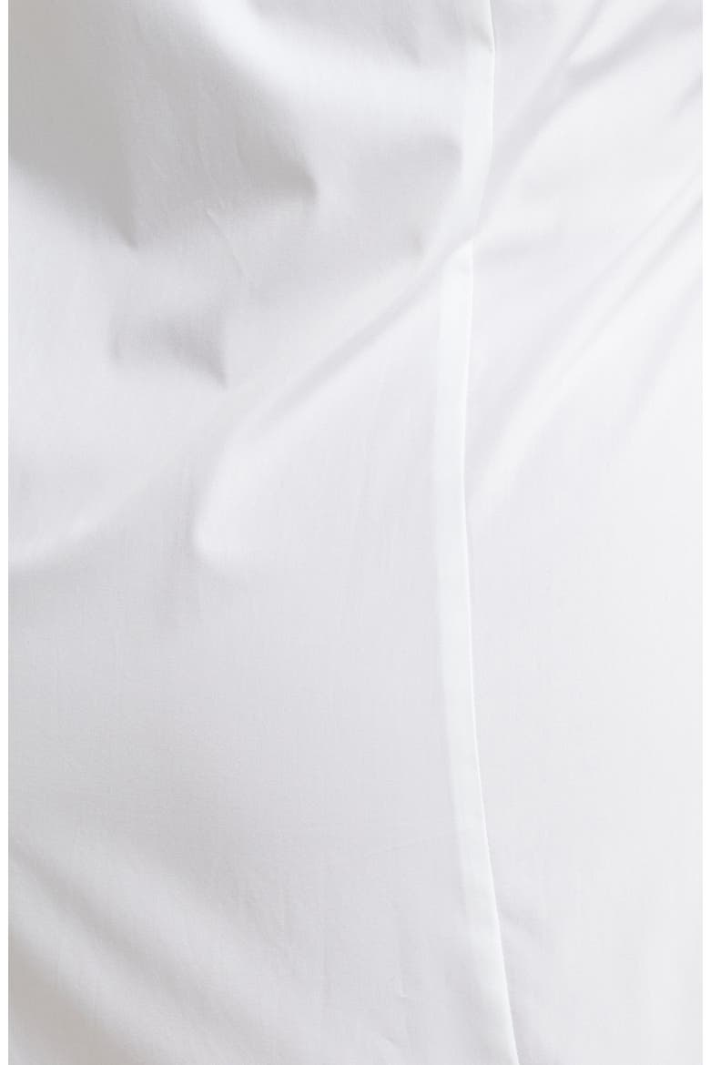 Semifitted Cotton Poplin Tunic Blouse, Alternate, color, WHITE