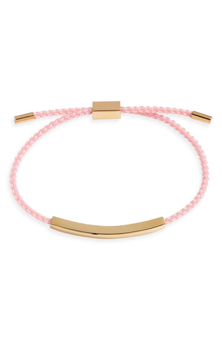 CLIFTON WILSON Braided Slider Bracelet, Main, color, Pink