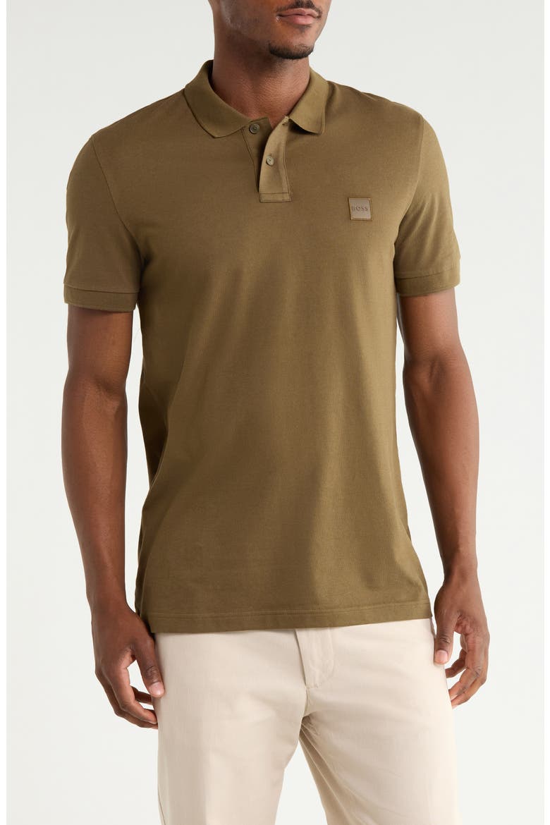 Passenger Stretch Cotton Polo, Main, color, OPEN GREEN
