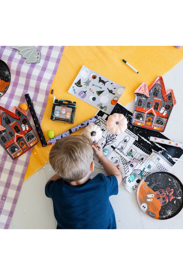 Trick or Treat Street Hallowen Haunted House Hill Plates - 2 Size Options, Alternate, color, Large 10 Inch Plates