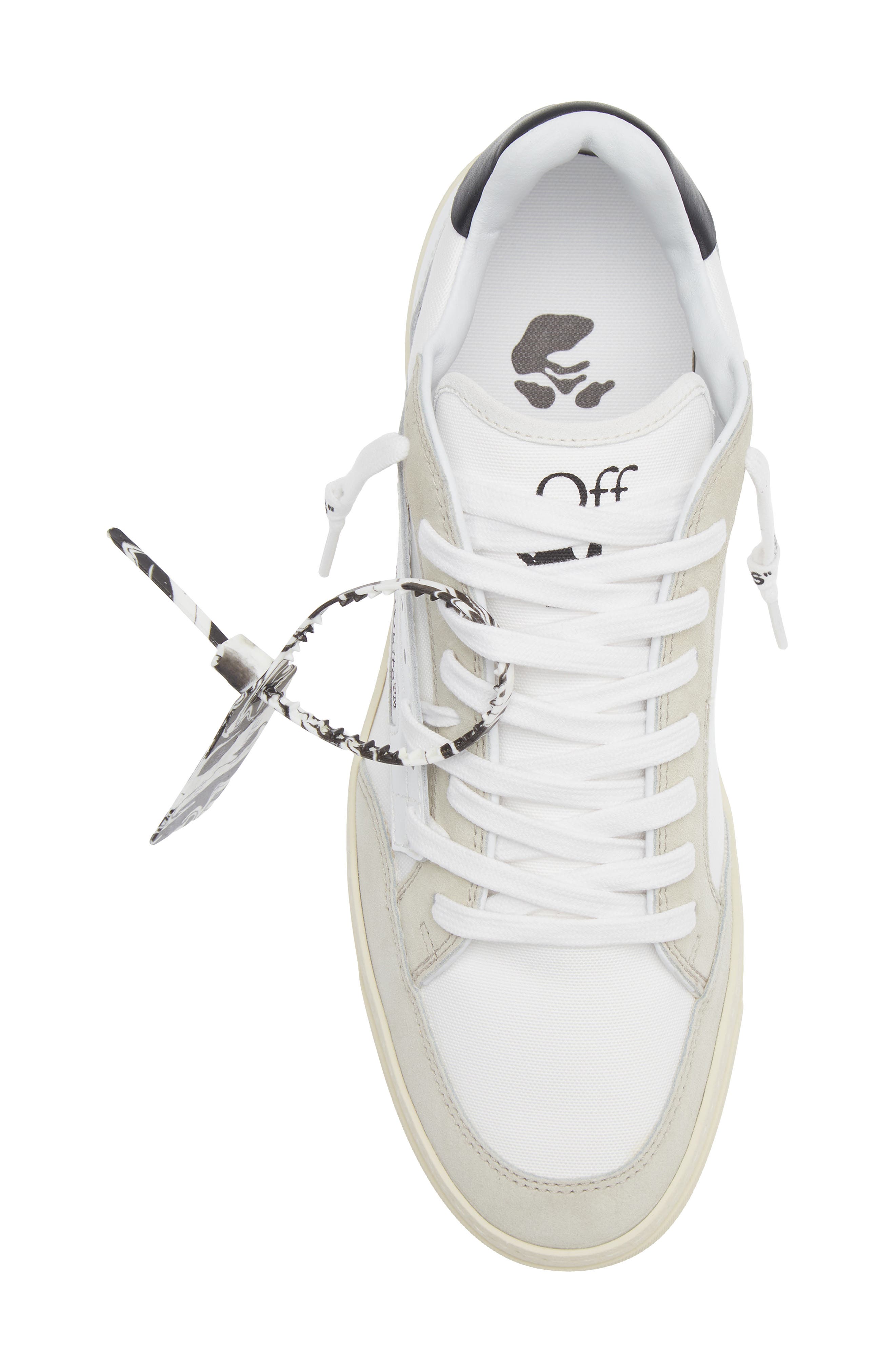 Off-White Vulcanized 5.0 Low Top Sneaker, Alternate, color, White Black
