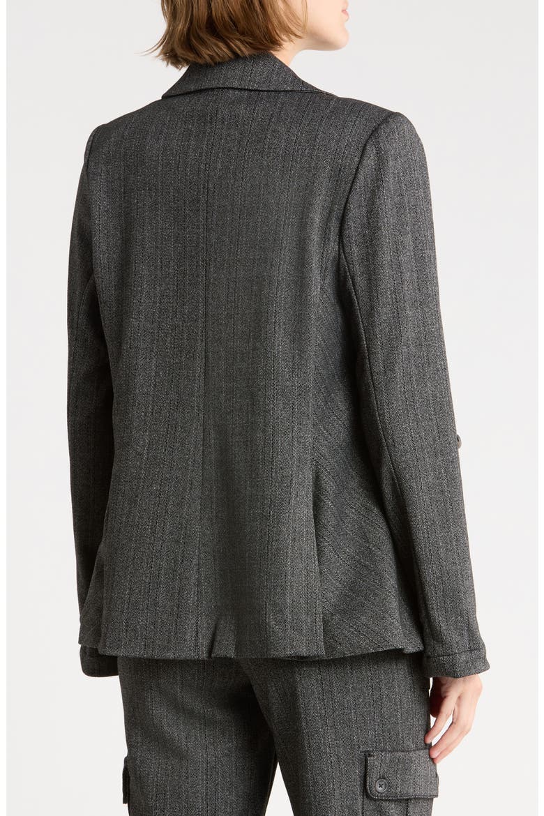 Roll Tab Blazer, Alternate, color, STEEL GREY/ SILVER