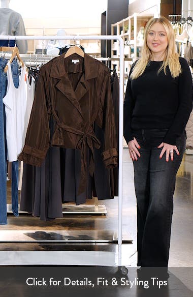 STAUD Vale Short Belted Trench Coat (Women) | Nordstromrack