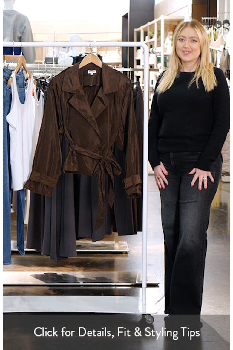 Vale Short Belted Trench Coat video