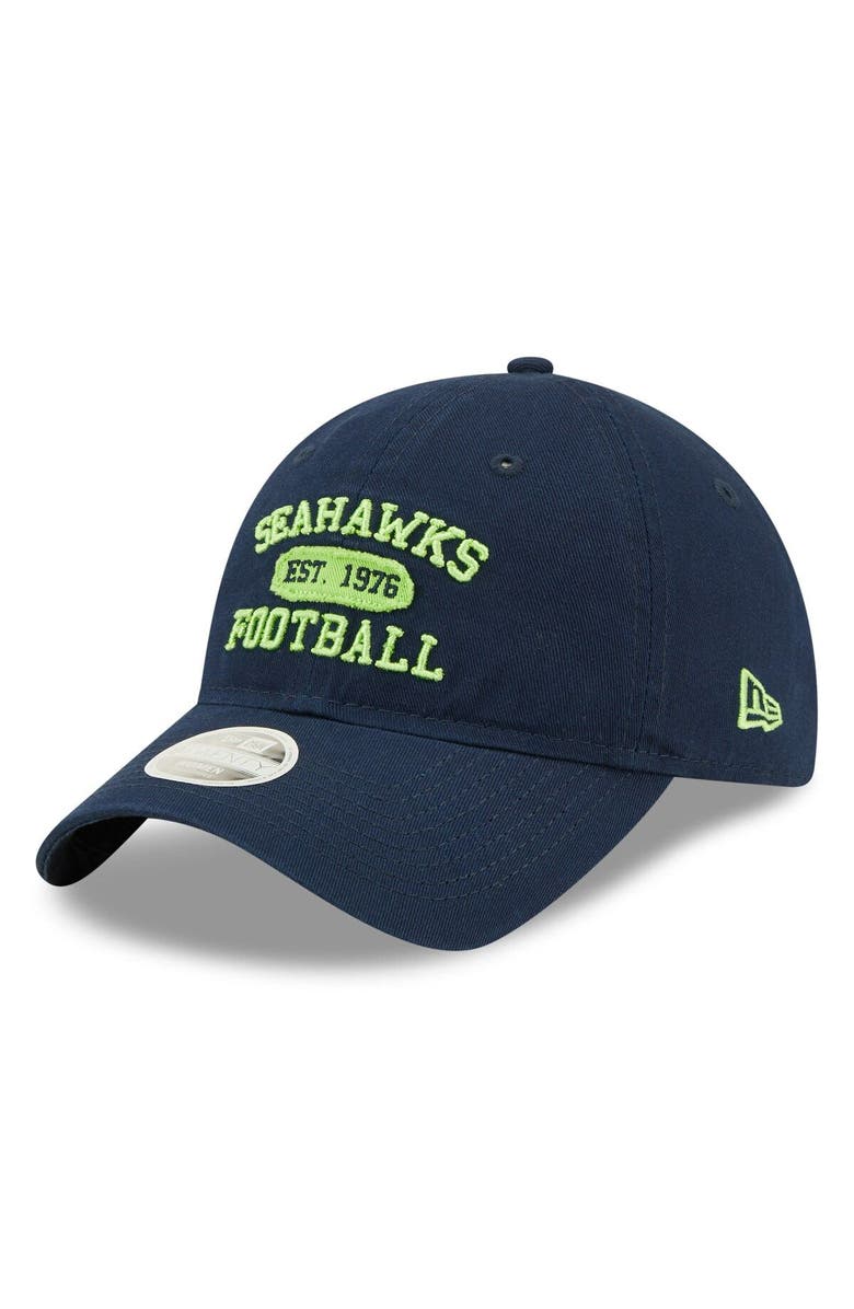 New Era Women's New Era College Navy Seattle Seahawks Formed 9TWENTY Adjustable Hat, Main, color, Navy