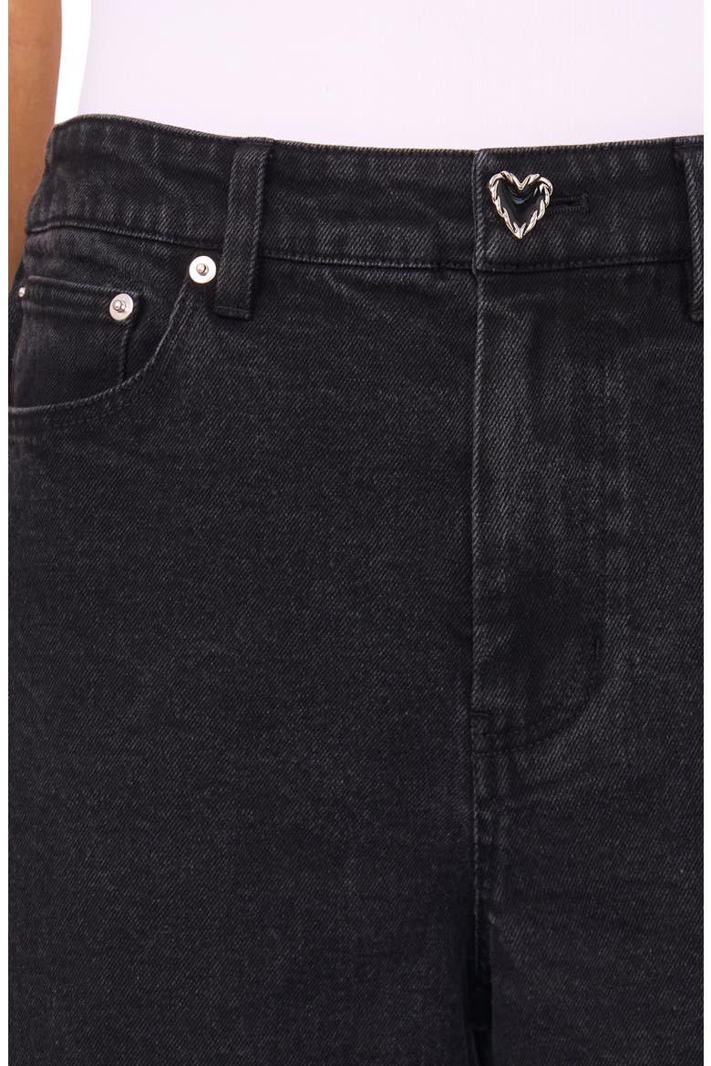 Classic High Waist Wide Leg Jeans, Alternate, color, RICH BLACK