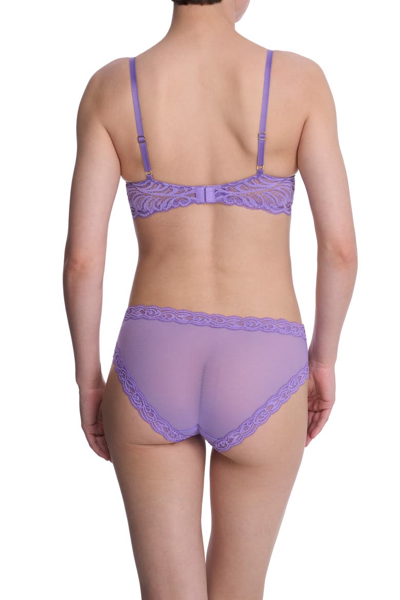 Feathers Hipster Briefs, Alternate, color, VIOLET BLUE