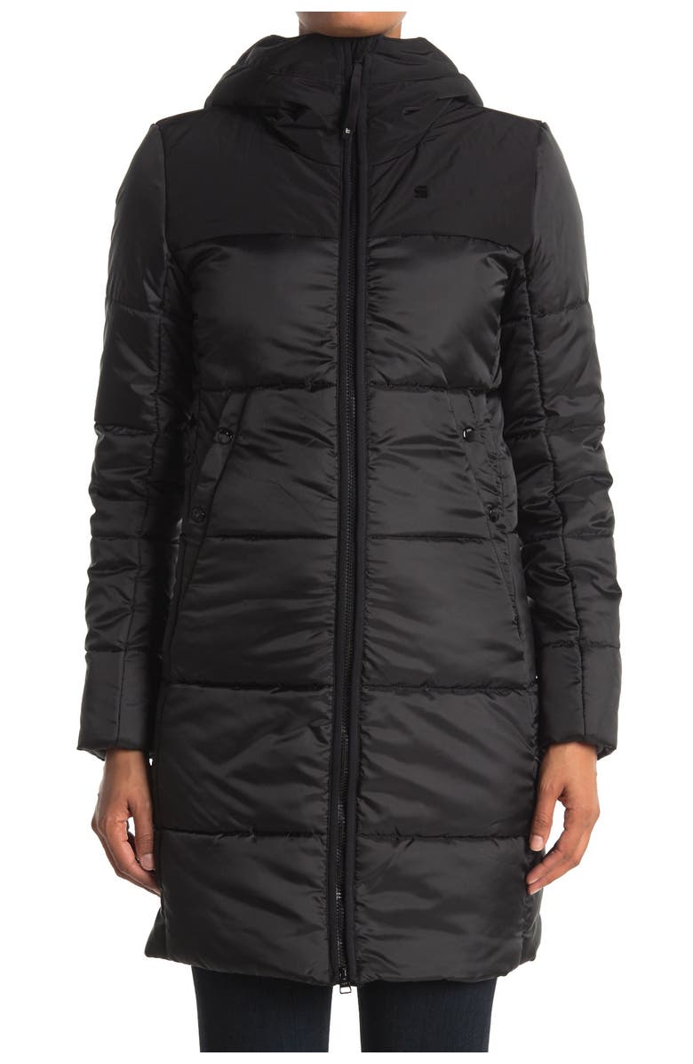 G-Star RAW Quilted Hooded Puffer Jacket, Alternate, color,
