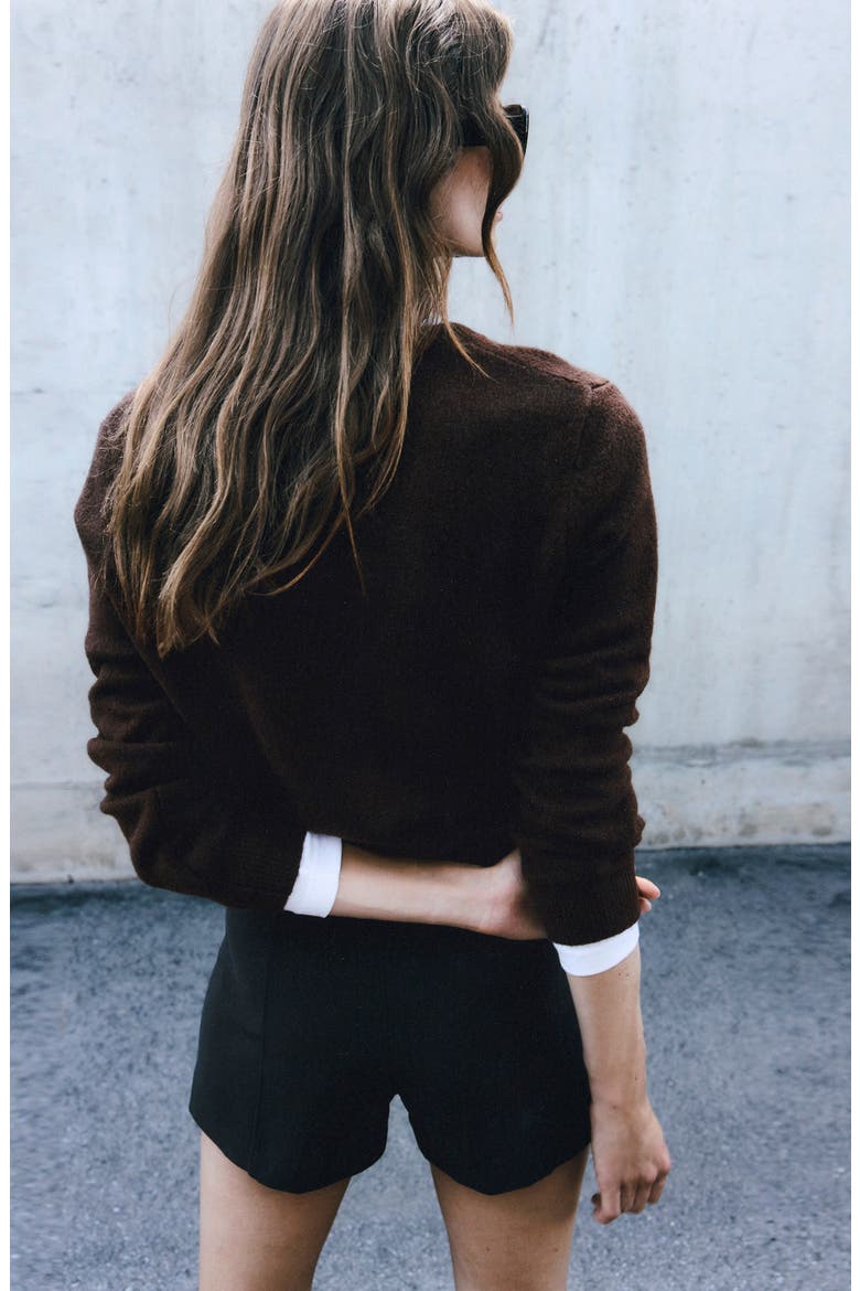 Cardigan, Alternate, color, CHOCOLATE