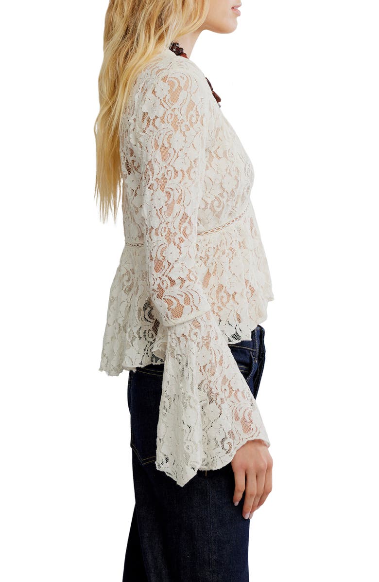 Free People Whispering Love Lace Top, Alternate, color, Tofu