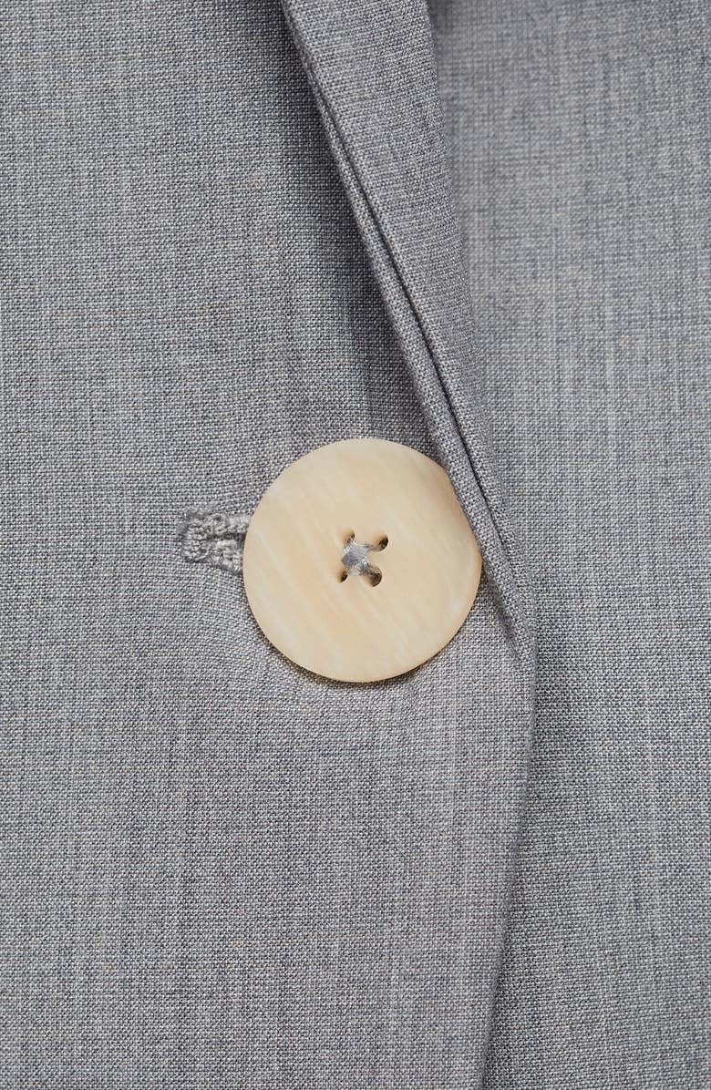 MANGO Fitted Suit Jacket, Alternate, color, Grey