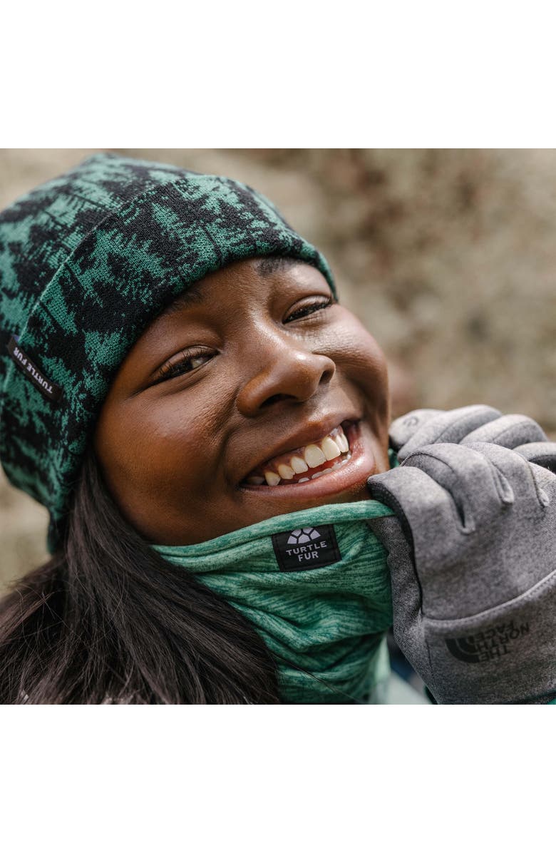 Turtle Fur Comfort Stria Tube Neck Gaiter, Alternate, color, Eclipse