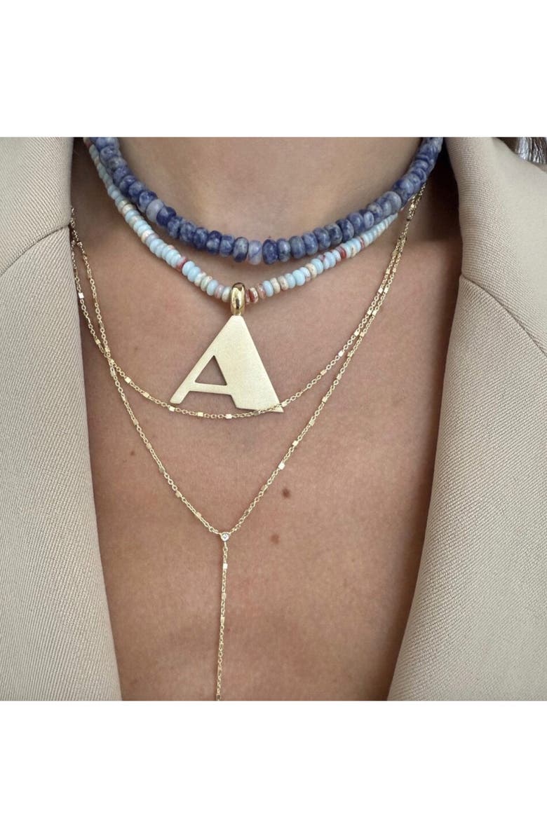 Jennifer Zeuner Brooks Bead Necklace, Alternate, color, Yellow Gold