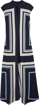 Reiss Lissy Printed Mock Neck Dress