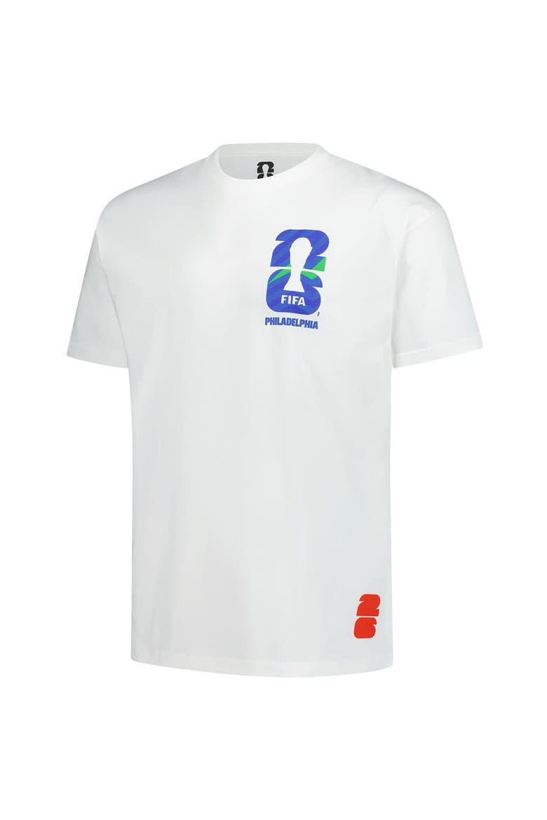 Men's Outerstuff  White 2026 FIFA World Cup Philadelphia Host City Local Oversized T-Shirt, Alternate, color, White