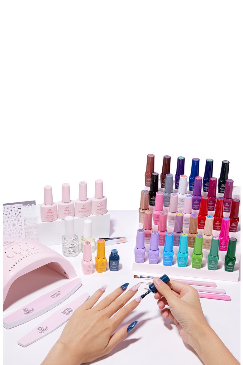 35 Colors 68 pcs Gel Nail Manicure Studio Kit with UV Light, Alternate, color, None