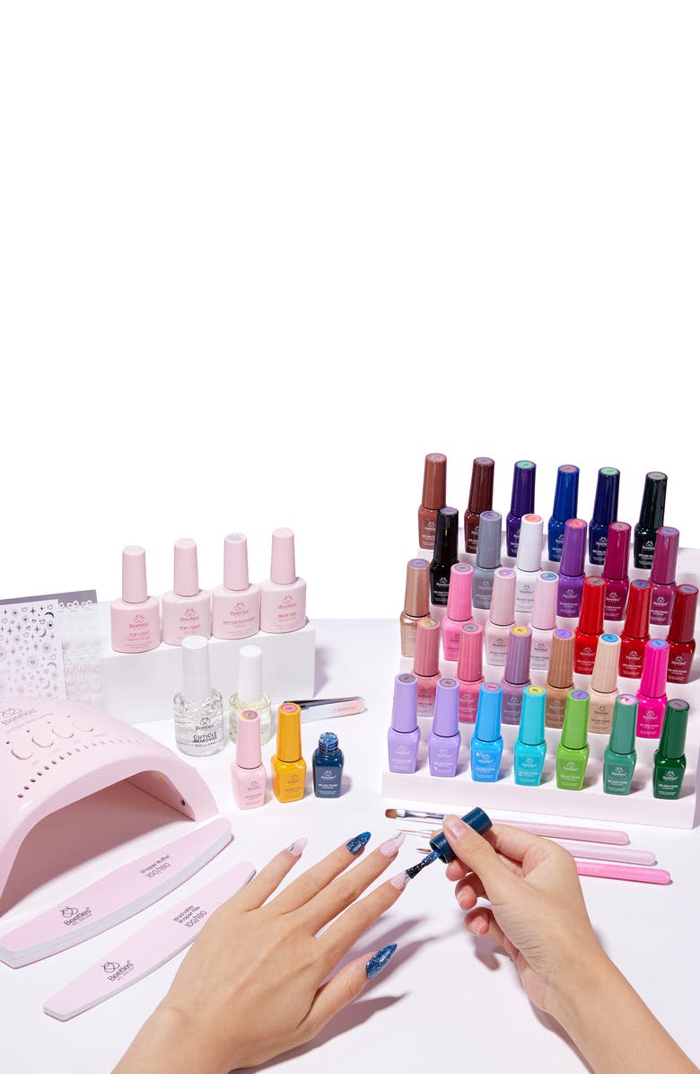 Beetles 35 Colors 68 pcs Gel Nail Manicure Studio Kit with UV Light, Alternate, color, NO COLOR