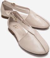 Forever & Always Shoes Fable Leather Side Cut Ballet Flat
