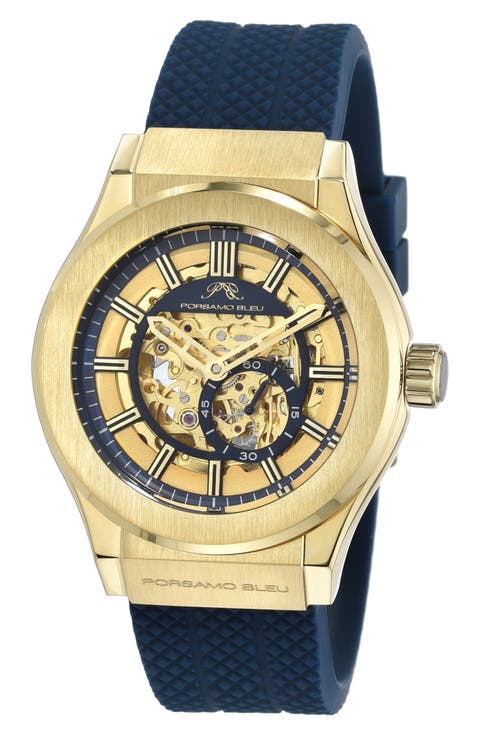Cruz Silicone Automatic Watch, 45mm