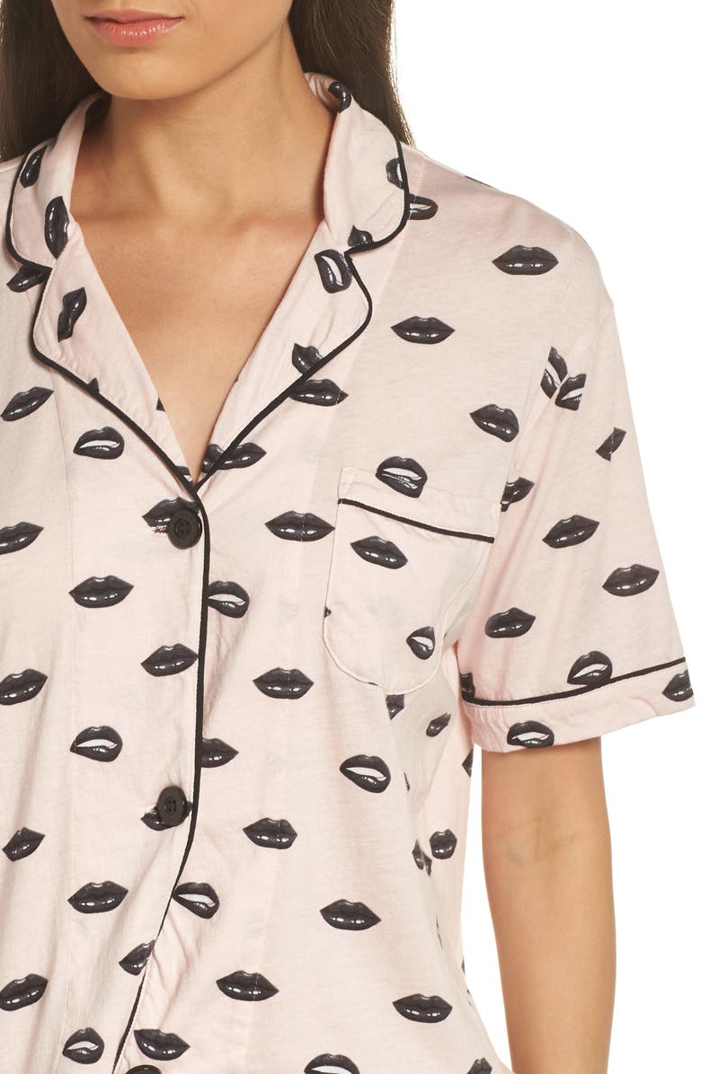 PJ Salvage Give Love Short Pajamas, Alternate, color,