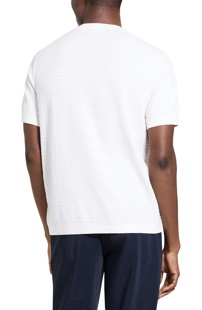 Theory Damian Tactile Crewneck T-Shirt, Alternate, color, Winter Ivory