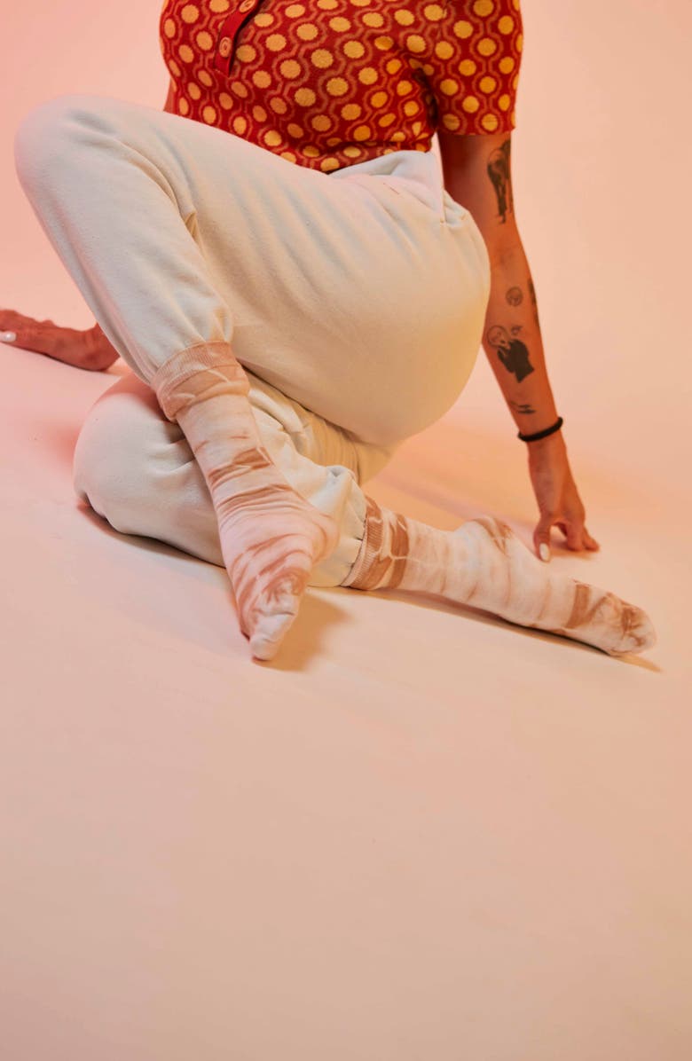 doiy Assorted 2-Pack Chocolate Smoothie 3D Crew & Ankle Socks, Alternate, color, Multicolor