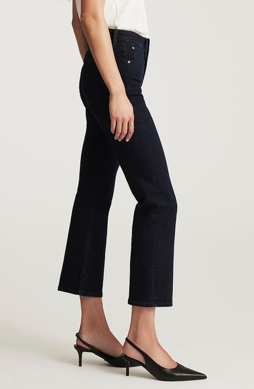 Mavi Jeans Anika High Waist Crop Flare Jeans In Black