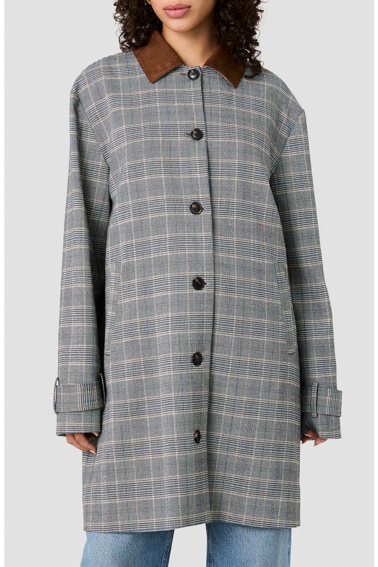 Matteo Plaid Jacket with Faux Suede Collar, Main, color, MATTEO PLAID SUITING