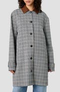 French Connection Matteo Plaid Jacket with Faux Suede Collar