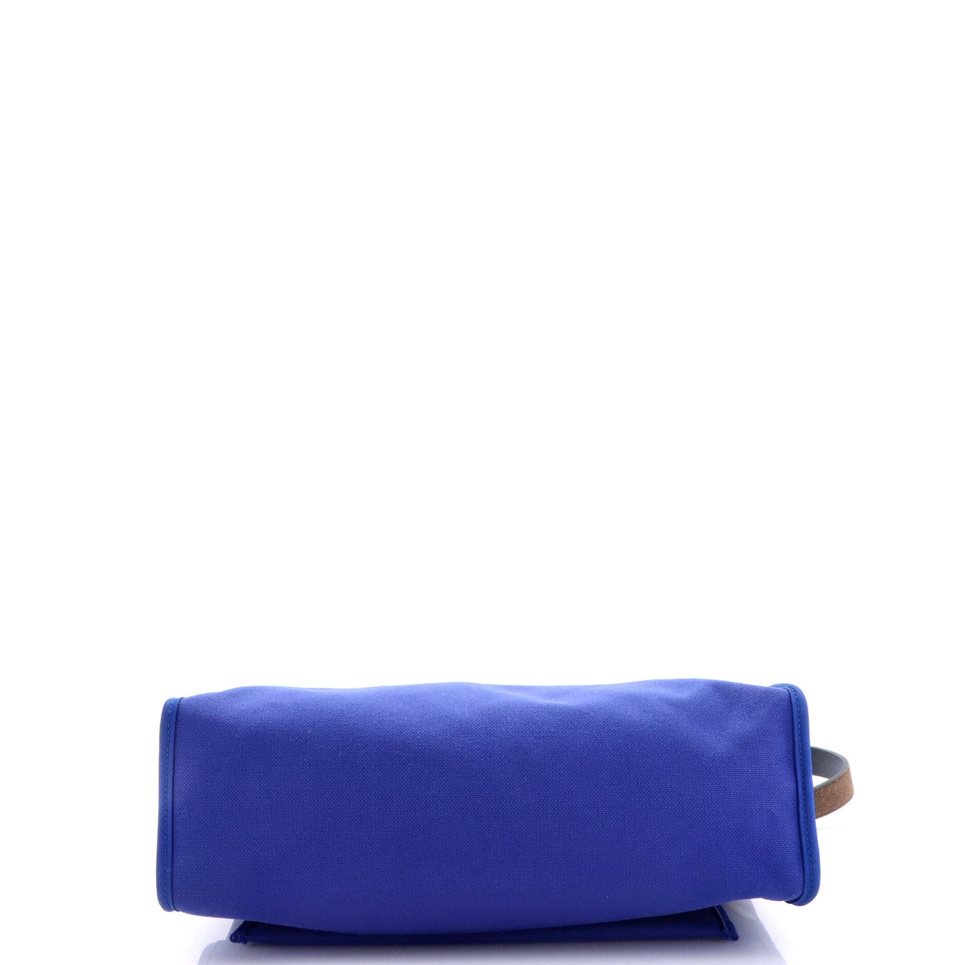 Herbag Zip Leather and Toile 31, Alternate, color, Blue